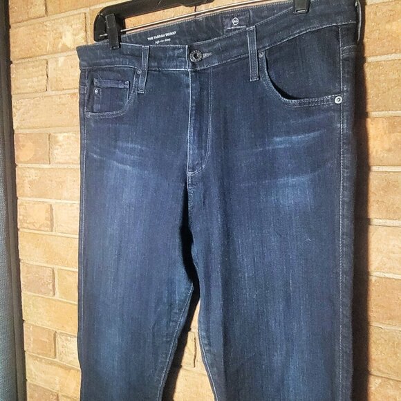 AG Women's Farrah High Rise Skinny Dark Wash Blue Jean - Size 31R - Picture 8 of 11